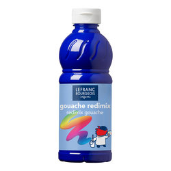 Temperová barva Lefranc Redimix 500ml – 009 Brilliant Blue (Ultramarine)