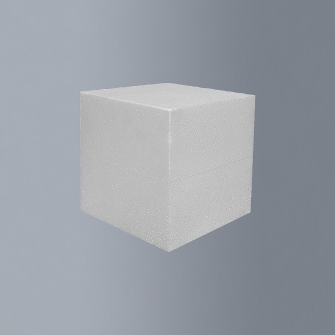 Polystyrenová kostka 8x8x8cm