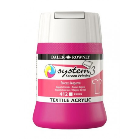 Sítotisková barva na textil System3 – 412 Process Magenta