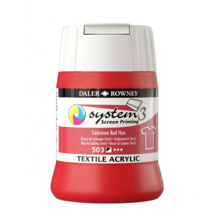 Sítotisková barva na textil System3 – 503 Cadmium Red Hue