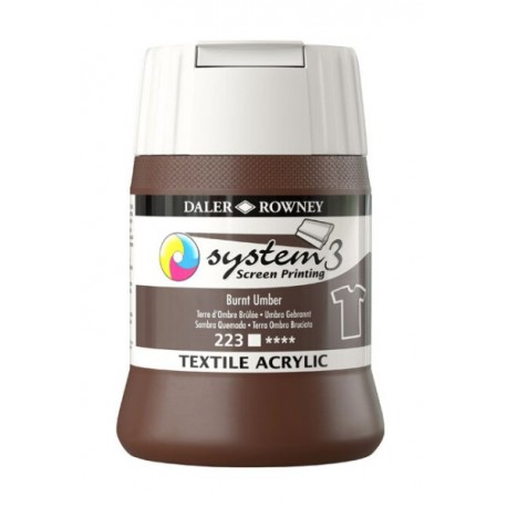 Sítotisková barva na textil System3 – 223 Burnt Umber