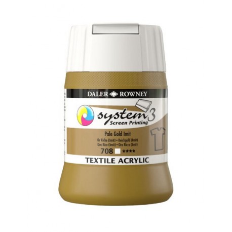 Sítotisková barva na textil System3 – 708 Pale Gold