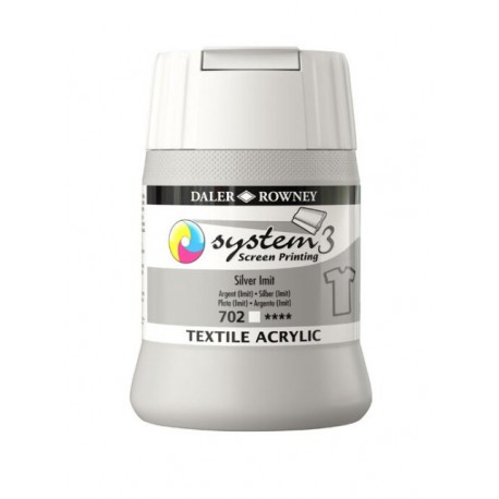 Sítotisková barva na textil System3 – 702 Silver