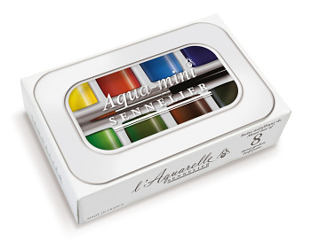 Sada akvarelových barev Sennelier 8ks Aqua Mini