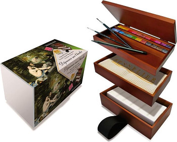 Sada akvarelových barev Sennelier 24ks v dřevěném kufříku