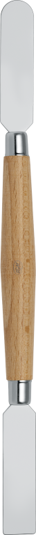 Oboustranná sochařská špachtle, dřevěná rukojeť S01