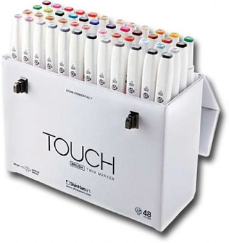 TOUCH Twin Brush Marker 48ks, základní v kufříku