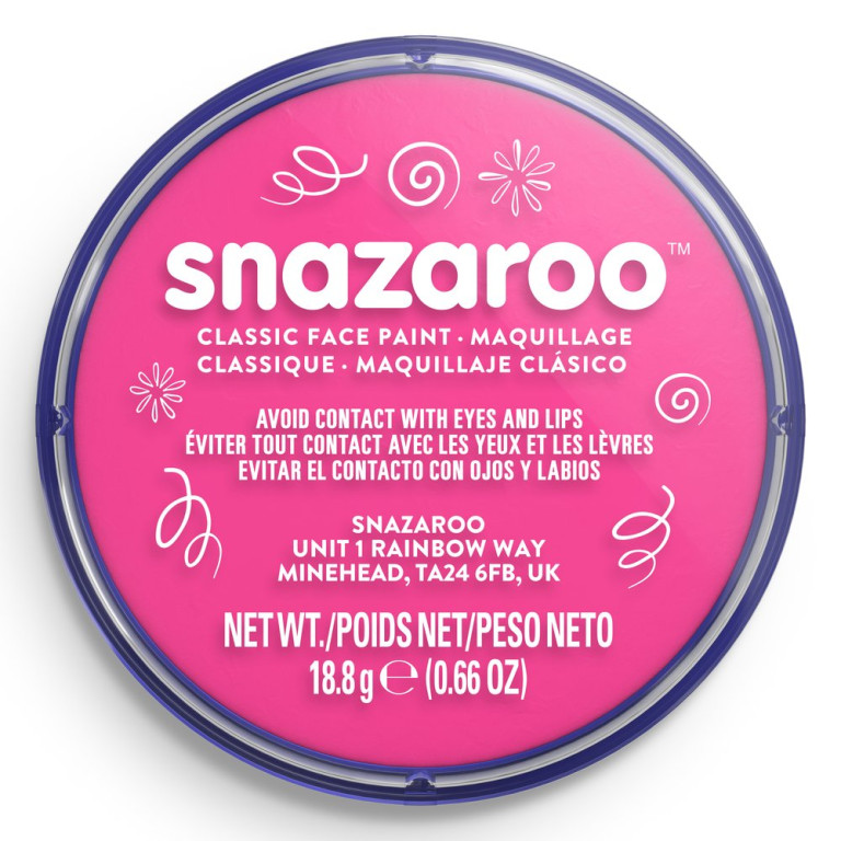 Barva na obličej Snazaroo 18ml – Bright Pink
