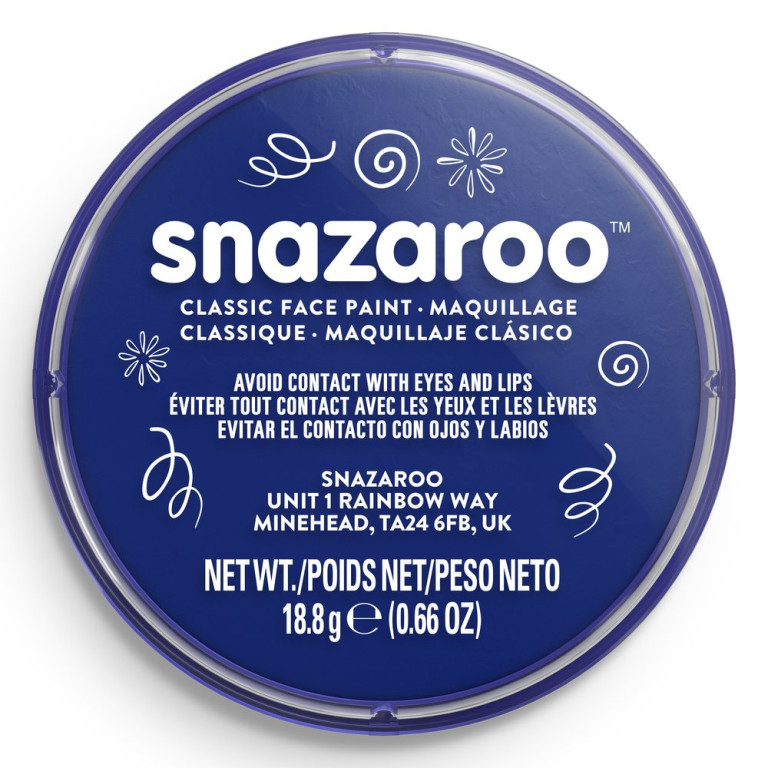 Barva na obličej Snazaroo 18ml – Dark Blue
