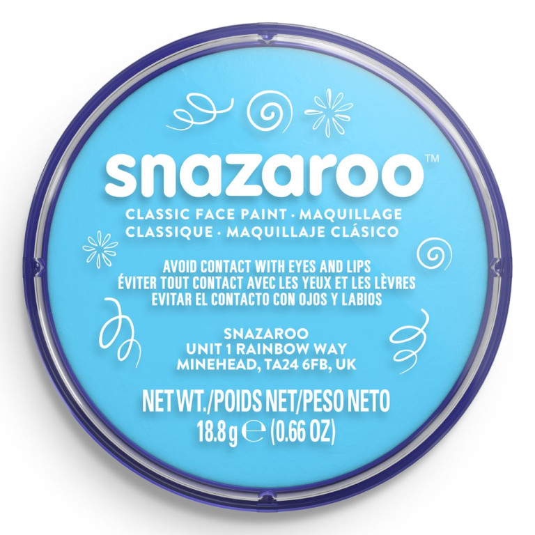Barva na obličej Snazaroo 18ml – Turquoise