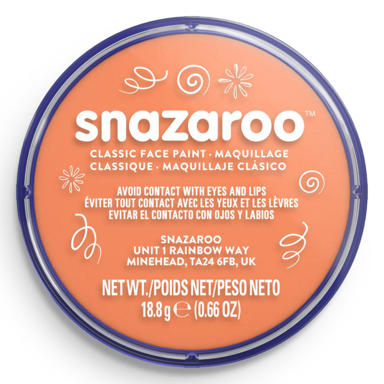 Barva na obličej Snazaroo 18ml – Apricot