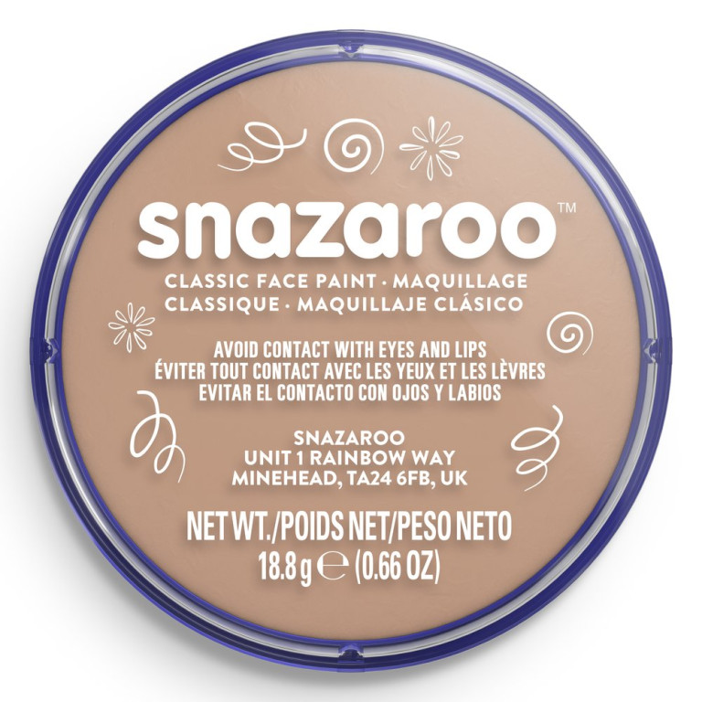 Barva na obličej Snazaroo 18ml – Barely Beige
