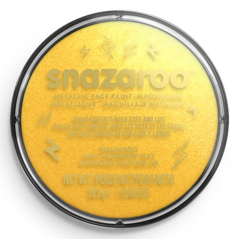 Barva na obličej Snazaroo 18ml – Gold