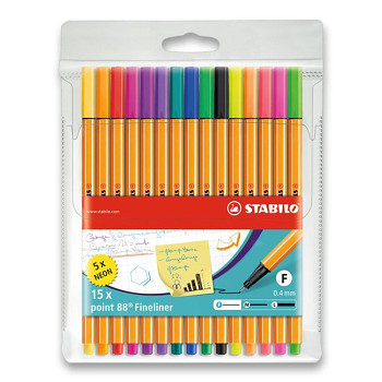 Sada Linerů Stabilo 88 15ks – Neon