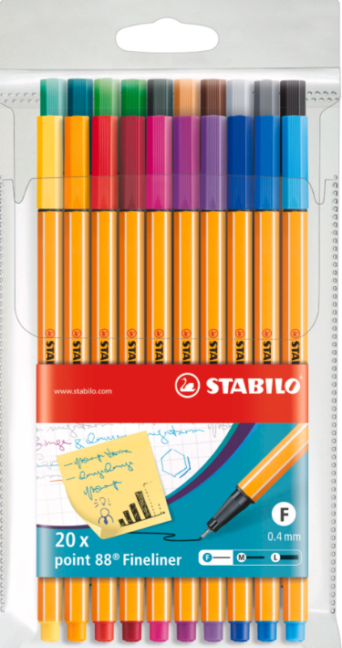 Sada Linerů Stabilo 88 20ks PVC