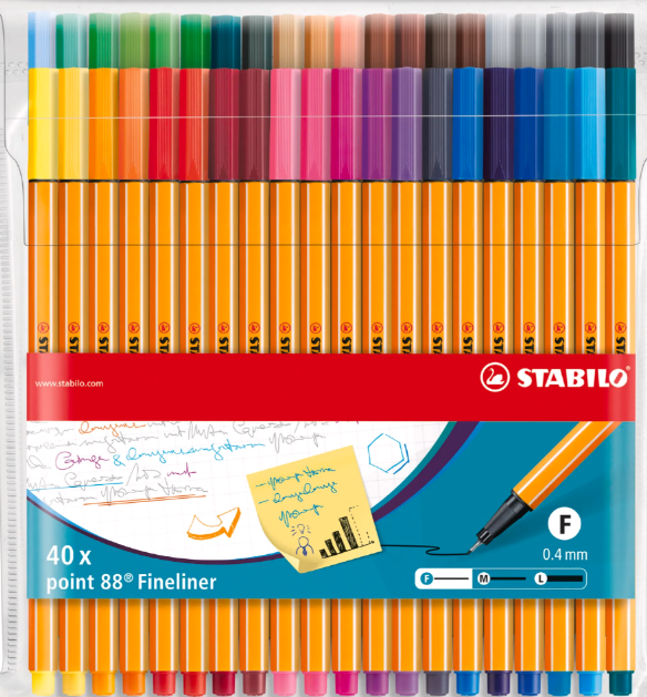 Sada Linerů Stabilo 88 40ks PVC