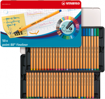 Sada Linerů Stabilo 88 50ks v plechu