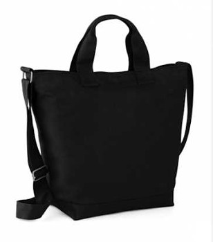 Bavlněná taška Helena na rameno 40x38x14cm – černá