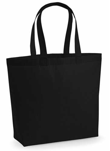 Bavlněná taška se dnem Maxi 200g – černá / black
