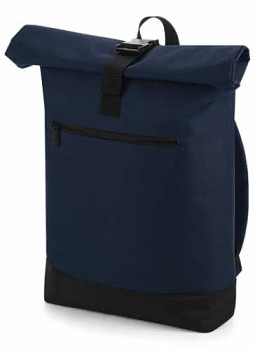 Batoh rolovací s kapsou – tmavě modrý / navy