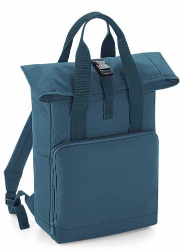 Batoh rolovací s ušima – středně modrý / airforce blue