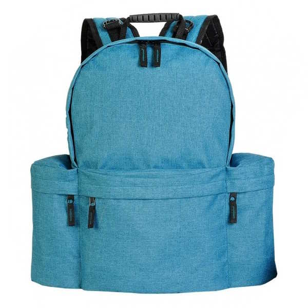 Batoh Retro modrý melír