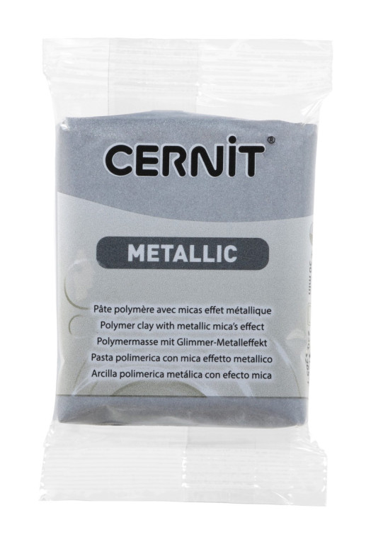 Modelovací hmota Cernit 56g – 080 Metallic Silver