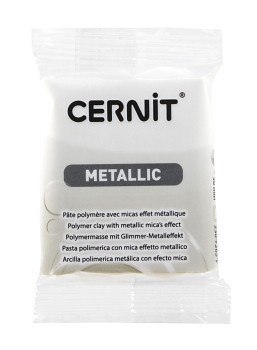 Modelovací hmota Cernit 56g – 085 Metallic Pearl White