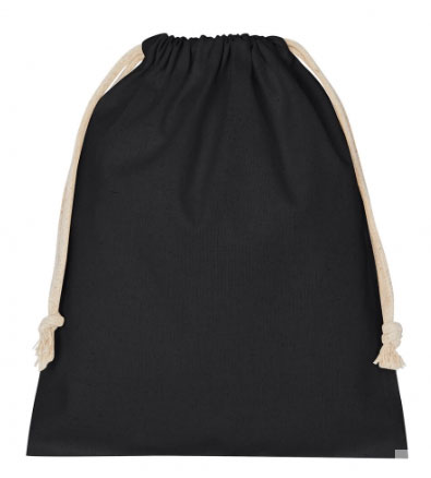 Bavlněný kapsář / pytlík 10x14cm černý