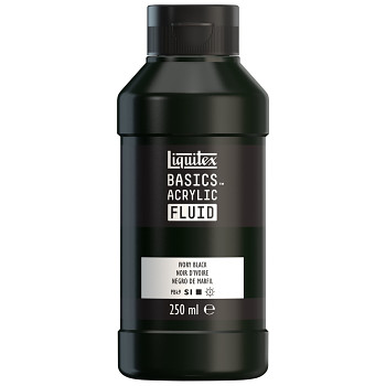 Akrylová barva Basics Fluid 250ml – Ivory Black