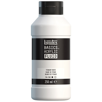 Akrylová barva Basics Fluid 250ml – Titanium White