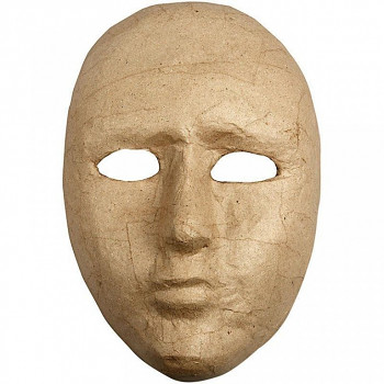 Maska z papírové hmoty dětská 17,5cm