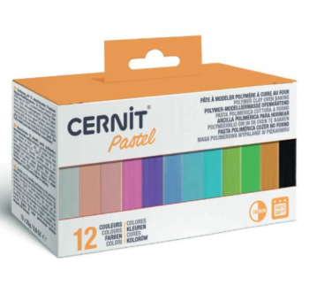 Modelovací hmota Cernit sada 12x25g Pastel