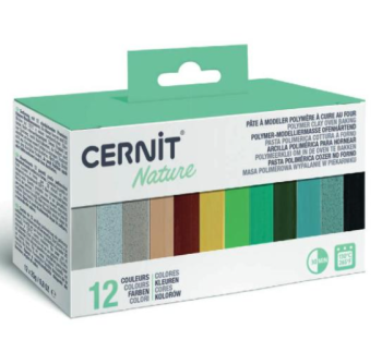 Modelovací hmota Cernit sada 12x25g Nature