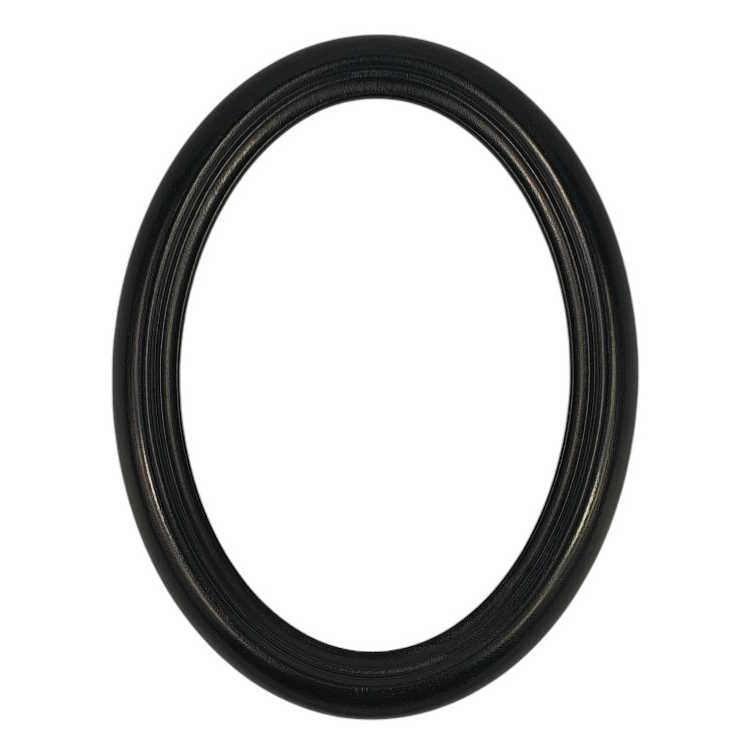 Oválný rám černý 11x15cm