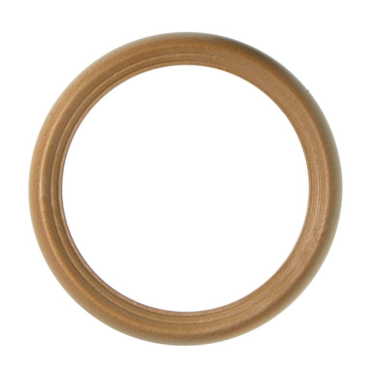 Kulatý rám přírodní lakovaný 11,5cm