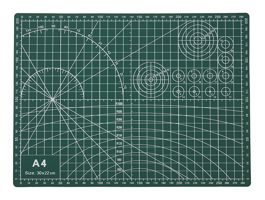 Řezací podložka zelená 30x22cm