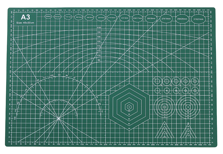 Řezací podložka zelená 45x30cm