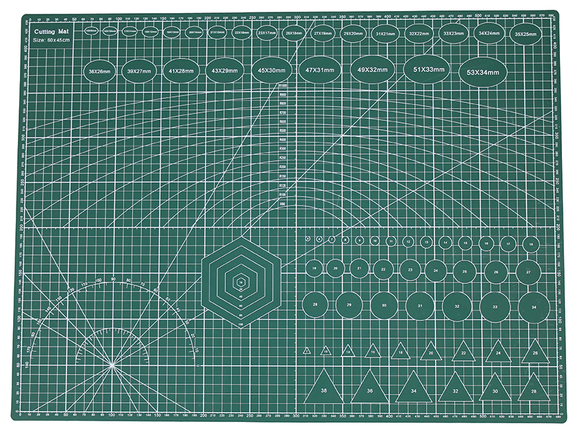 Řezací podložka zelená 60x45cm