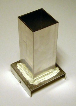 Plechová forma na odlévání svíček - kvádr 46x46x120 mm