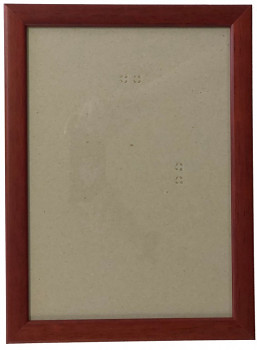 Hotový rám A4, sklo - hnědý