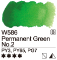 Akvarelová barva Mijello 15ml – 586 Permanent Green No. 2