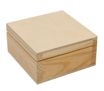 Dřevěná krabička Rosa 15x8x15cm