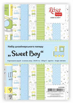 Sada papírů pro tvorbu přání A4 250g – Sweet boy