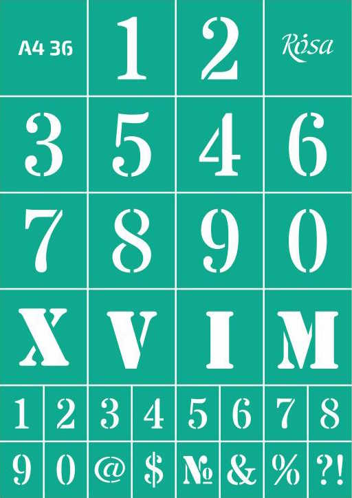 Šablona opakovatelně samolepicí A4 – 36