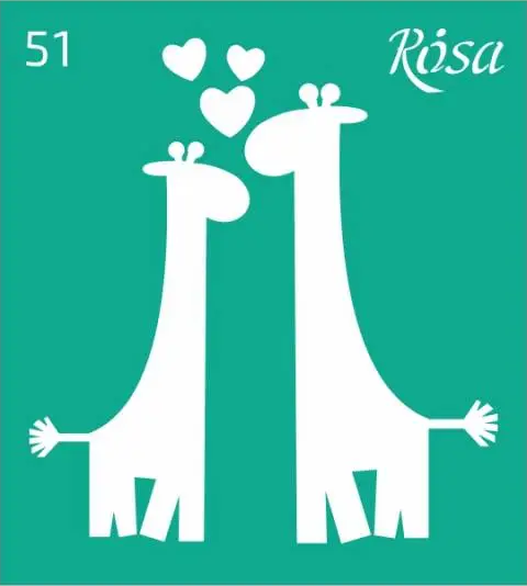 Šablona opakovatelně samolepicí 9x10cm – 51