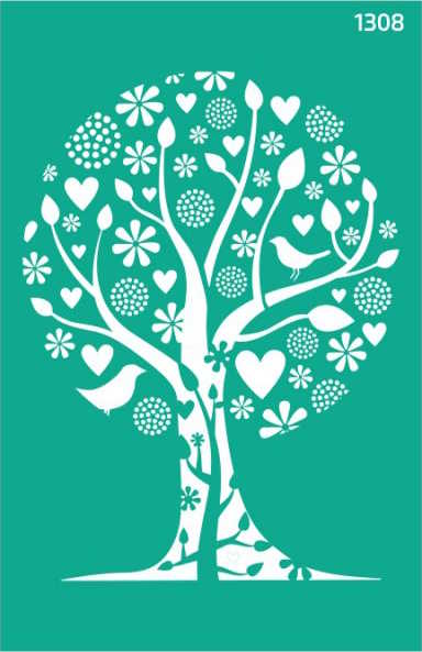 Šablona opakovatelně samolepicí 13x20cm – 1308