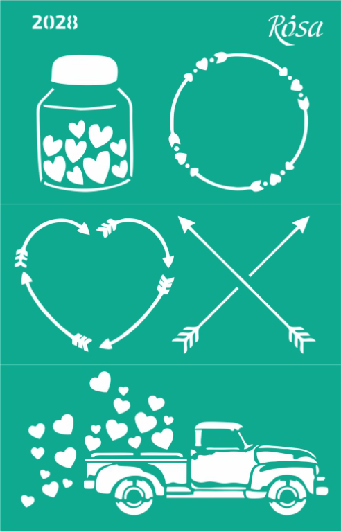 Šablona opakovatelně samolepicí 13x20cm – 2028