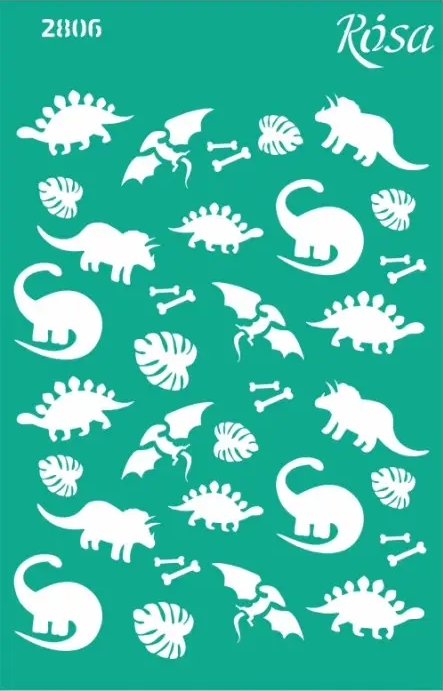 Šablona opakovatelně samolepicí 13x20cm – 2806