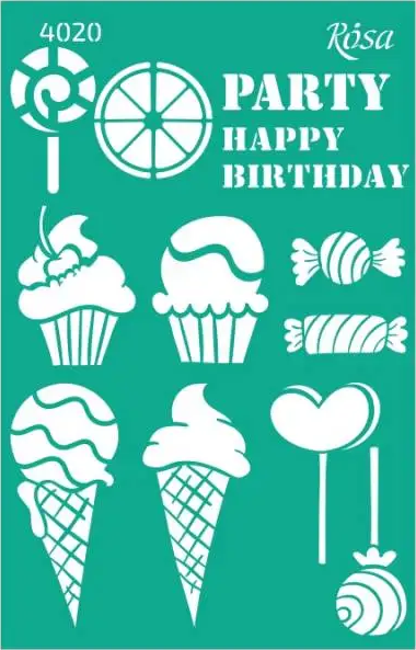 Šablona opakovatelně samolepicí 13x20cm – 4020